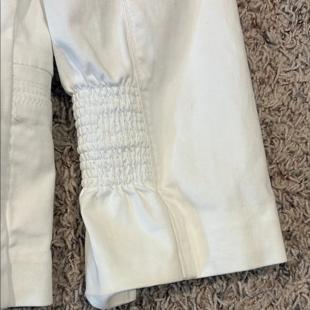 Apt. 9 White Cropped Two-Button Blazer - Picture 5 of 8